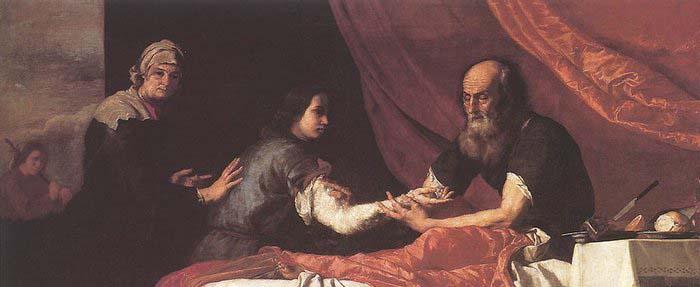 Jusepe de Ribera Jacob Receives Isaac-s Blessing